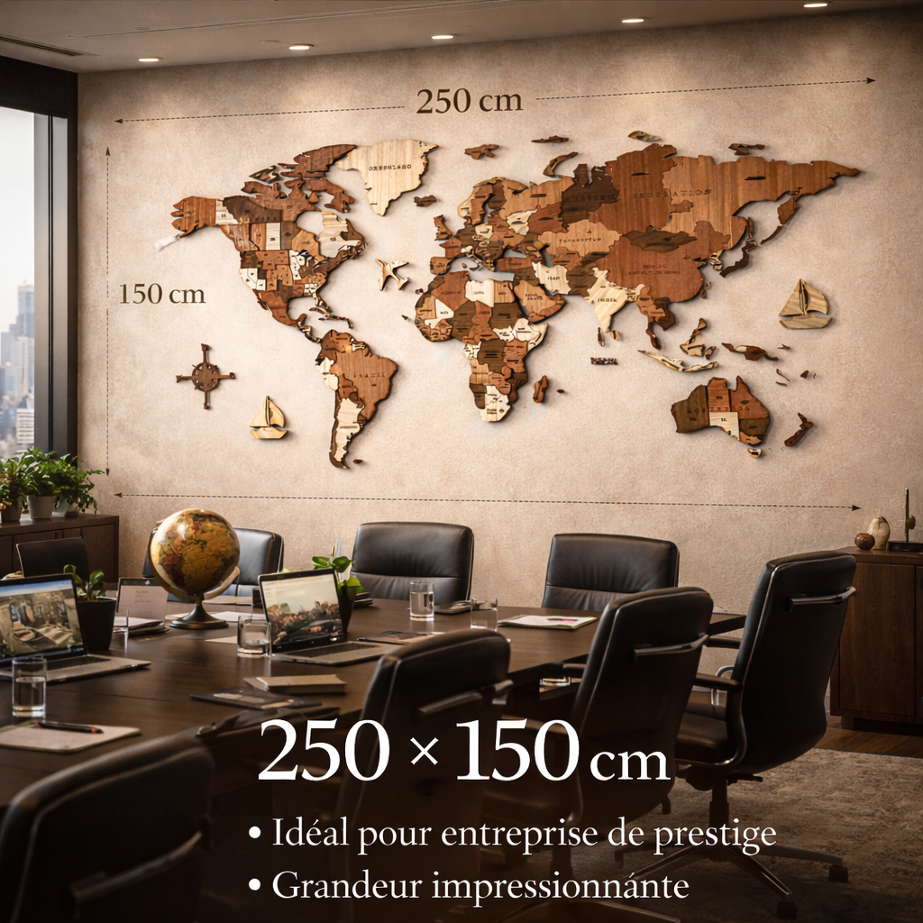 Carte du Monde en Bois – Transformez votre mur en œuvre d’art… en 15 minutes