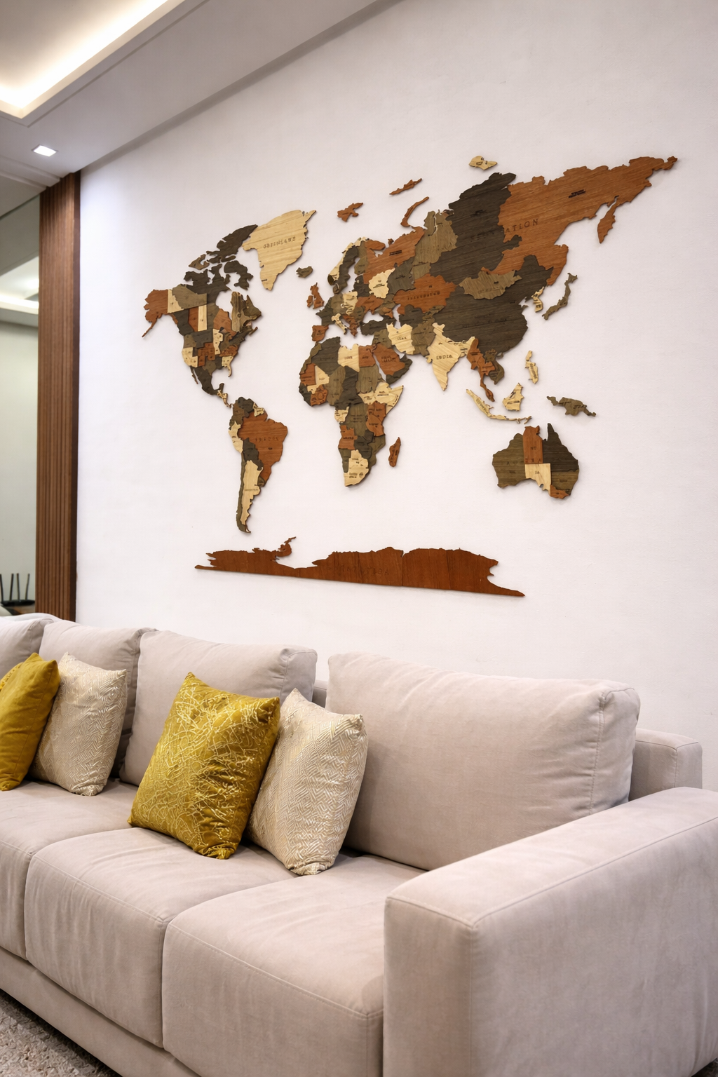 Carte du Monde en Bois – Transformez votre mur en œuvre d’art… en 15 minutes