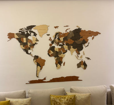 Carte du Monde en Bois – Transformez votre mur en œuvre d’art… en 15 minutes