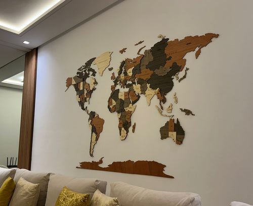 Carte du Monde en Bois – Transformez votre mur en œuvre d’art… en 15 minutes