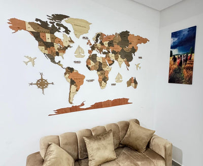 Carte du Monde en Bois – Transformez votre mur en œuvre d’art… en 15 minutes